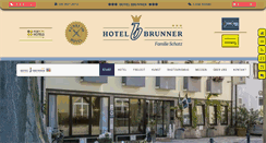 Desktop Screenshot of hotel-brunner.de